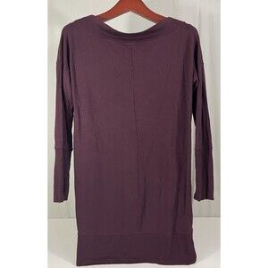 Athleta Sweater Dress Women’s S Long Sleeve Maroon Stretch Athleisure Minimalist